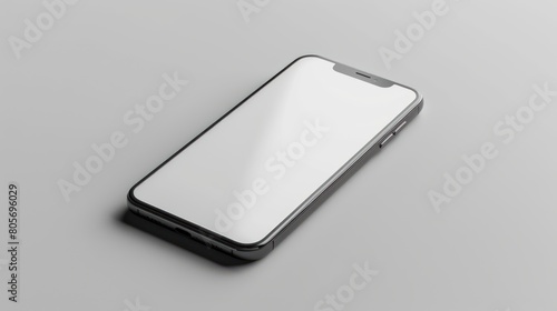 Smartphone Mockup Isolated on White Background for Any Use - Screen Display Included