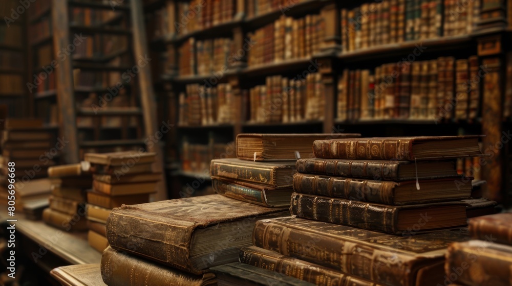 A library filled with beautifully bound and preserved rare books each one representing a unique piece of history waiting to be explored. A library filled with beautifully bound and preserved rare books each one representing a unique piece of history waiting to be explored.