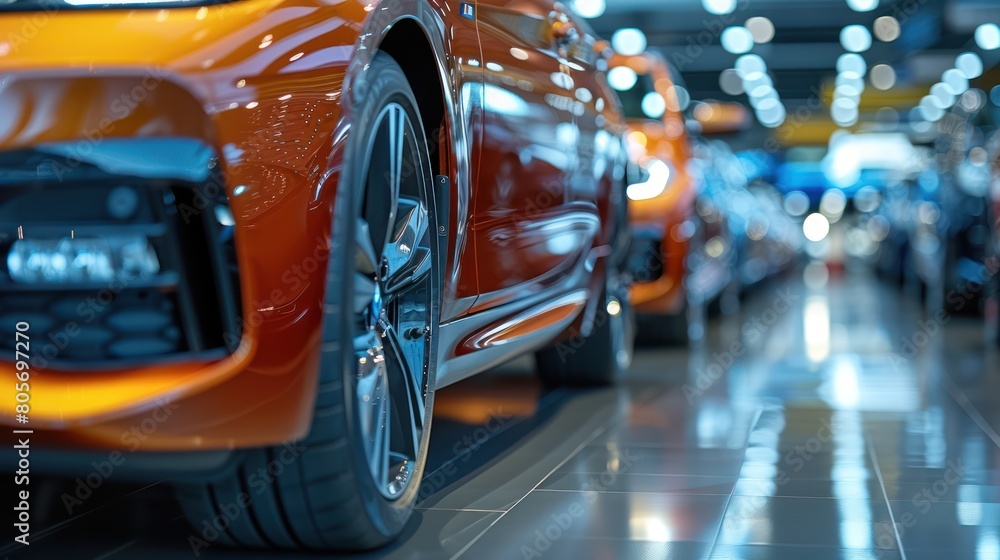 Fresh off the Lot: New Cars Await Customers in Showroom