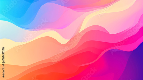Abstract Colorful Gradient Background Versatile Design for Banners, Ads, and Presentations with Dynamic Colors  photo