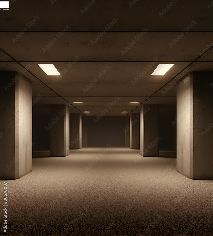 interior of a building AI generated 