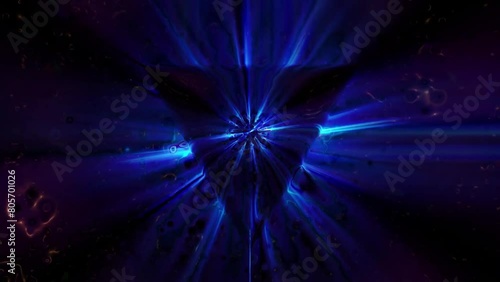 4k Blue Glittering Traingle Motion Background photo