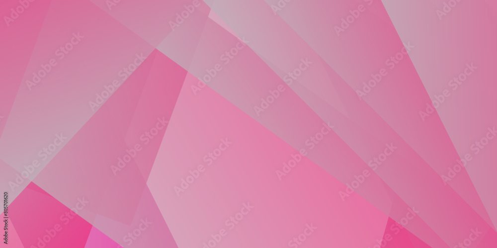Obraz premium Pink triangular shapes on a white background. Geometric background in Origami style with gradient. Triangular design for your business. pink and purle abstract background vector illustration.