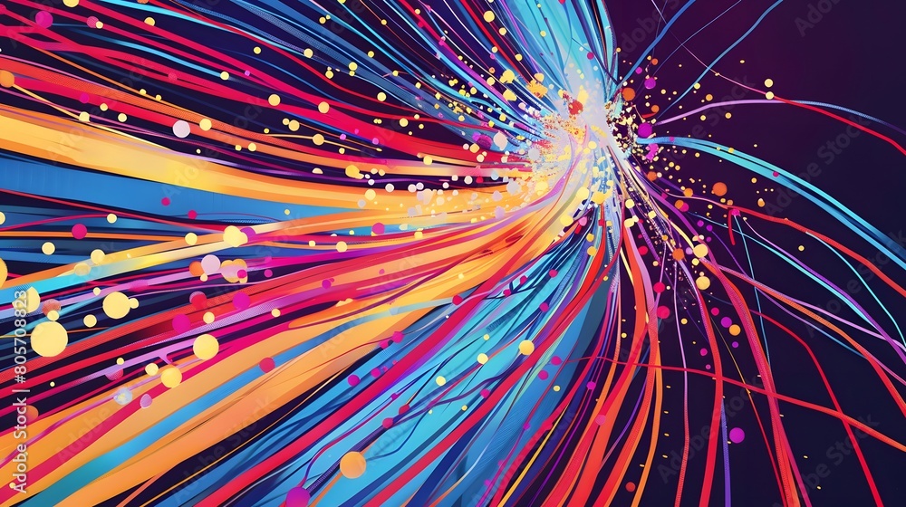 Fiber optics network abstract background Fiber optics network abstract background