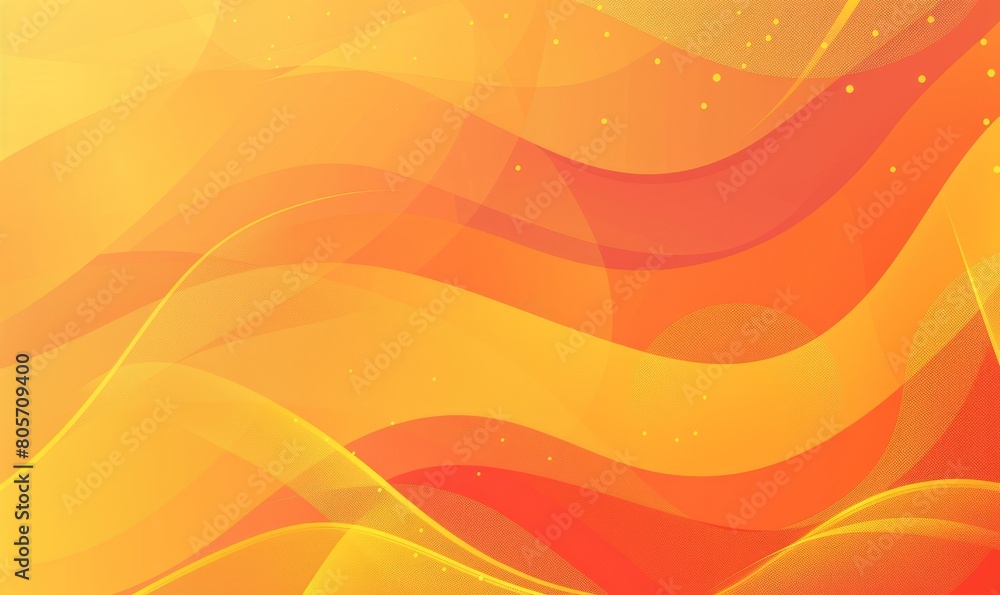A flat design background with yellow and orange gradients, featuring rounded corners, a gradient from light to dark in the upper left corner