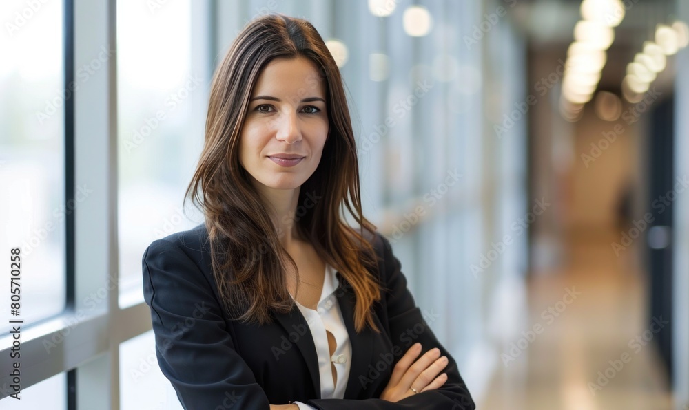 Lady Marketing Manager with wide background Lady Marketing Manager with wide background