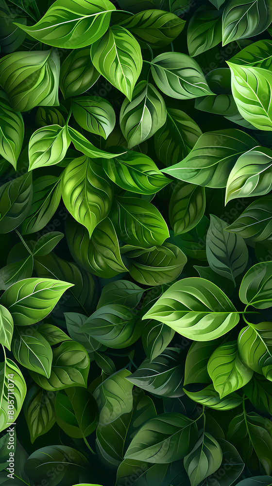 Spring background, green tree leaves on blurred background,vector image. Spring background, green tree leaves on blurred background,vector image.