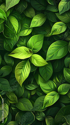 Spring background  green tree leaves on blurred background vector image.