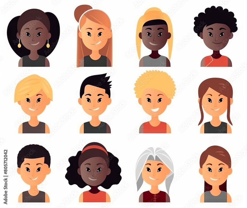 Diverse Cartoon Avatars Collection for Social Media Representation Diverse Cartoon Avatars Collection for Social Media Representation