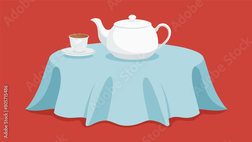 The simplicity of a white tablecloth and plain teaware allowing the focus to be solely on the tea and its preparation..