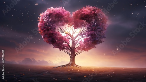 heart shaped tree