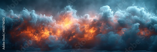 Smokey Background, A billowing cloud of smoke forms an ethereal backdrop, perfect for adding text or graphics.