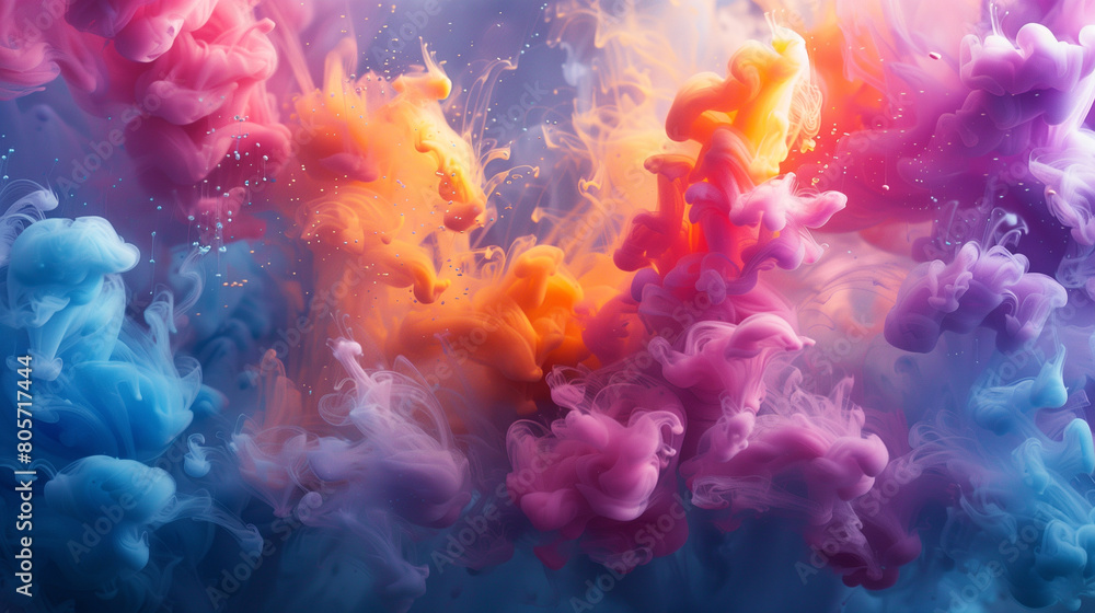 Obraz premium colorful abstract background, multicolor liquid wallpaper 