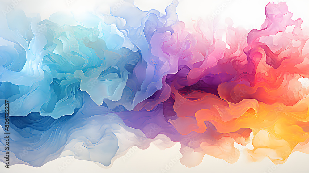 Rainbow holograms watercolor Rainbow holograms watercolor