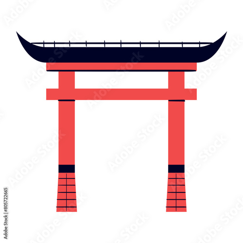 Torii Gate handdrawn icon
