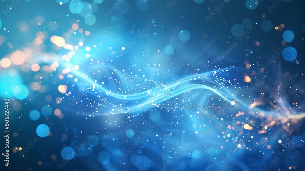 Abstract blue background with blurred light waves, copy space concept Abstract blue background with blurred light waves, copy space concept