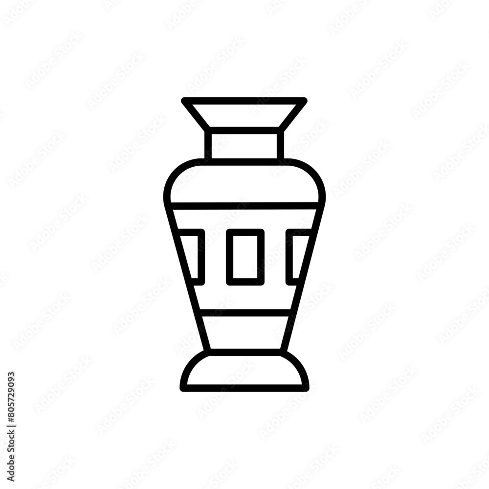 Ancient jar outline icons, minimalist vector illustration ,simple transparent graphic element .Isolated on white background Ancient jar outline icons, minimalist vector illustration ,simple transparent graphic element .Isolated on white background