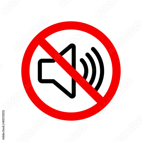 No sound sign