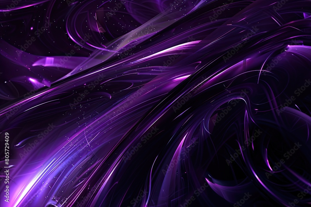 3d rendering of beautiful purple pleats and swirls 3d rendering of beautiful purple pleats and swirls