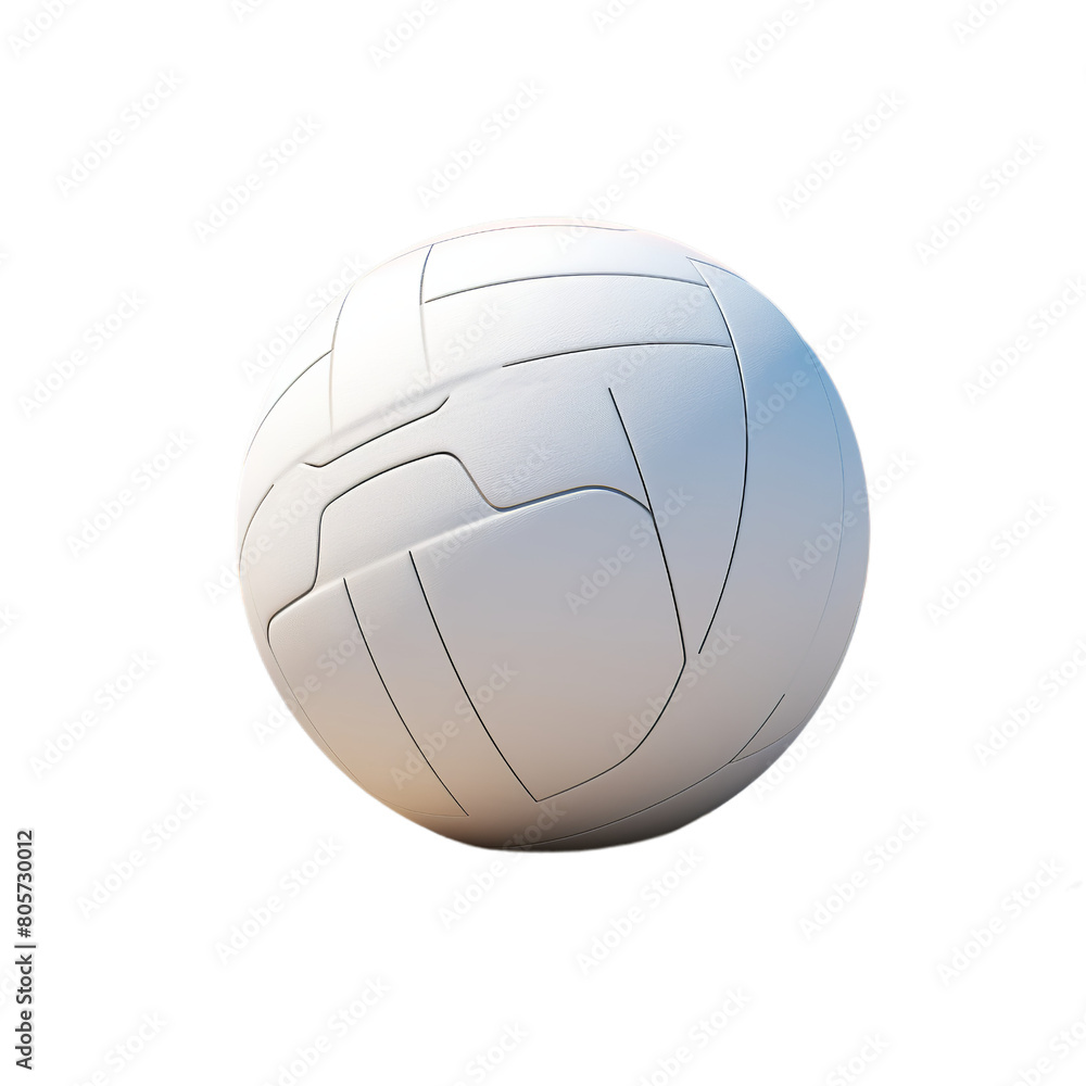 illustration of volleybal, Isolated on transparent PNG background, Generative ai
