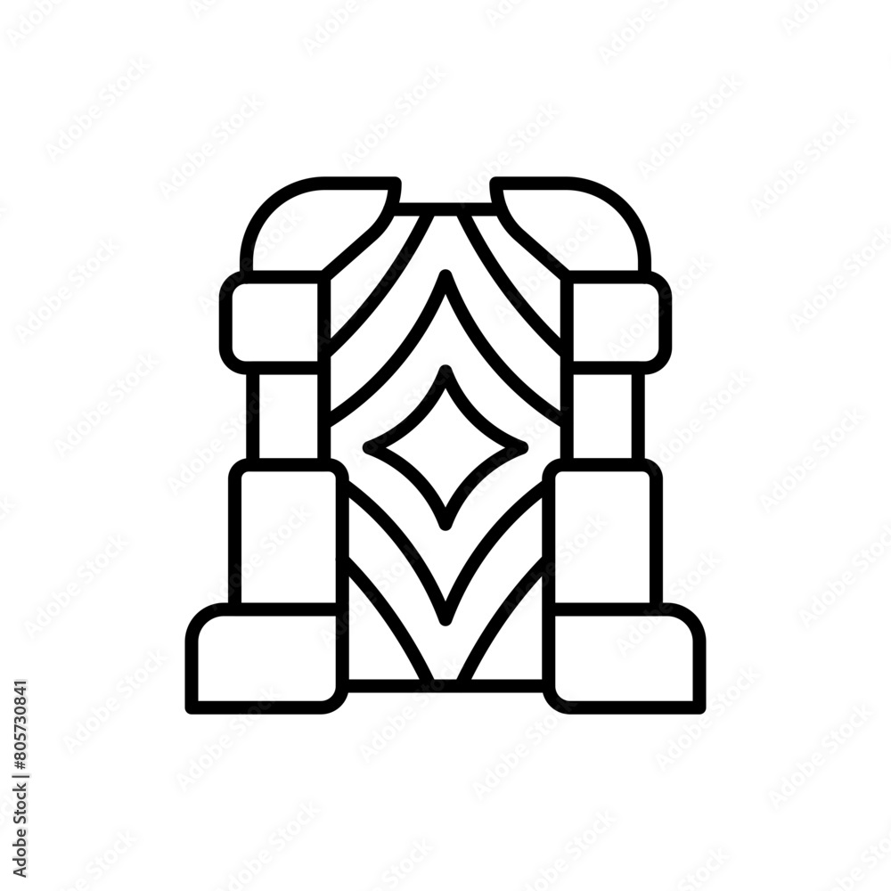 Magic portal outline icons, minimalist vector illustration ,simple transparent graphic element .Isolated on white background Magic portal outline icons, minimalist vector illustration ,simple transparent graphic element .Isolated on white background