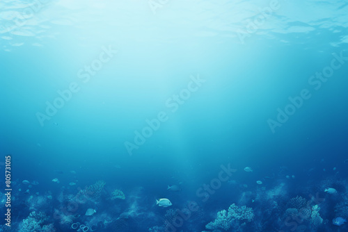 sea theme background with blank copy space © purich