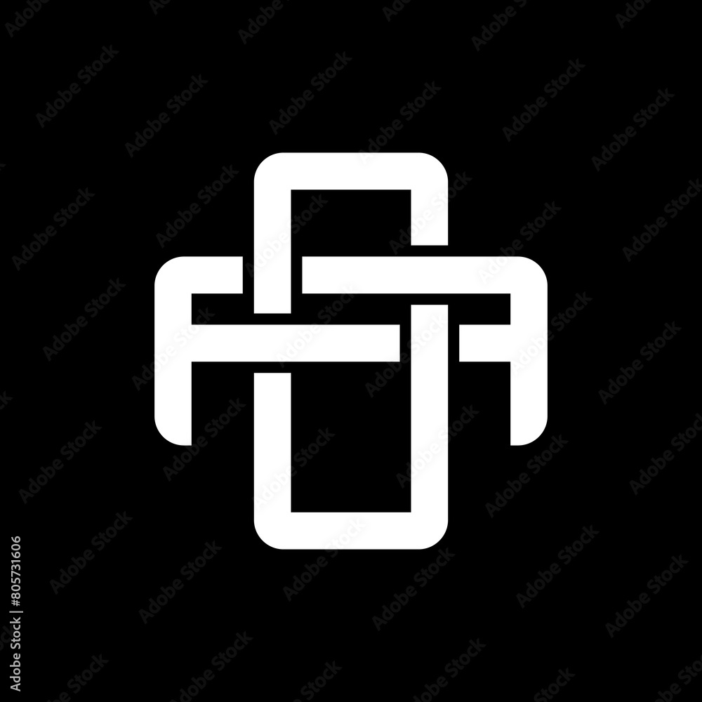 AO or OA monogram logos overlapping. AO or OA monogram logos overlapping.