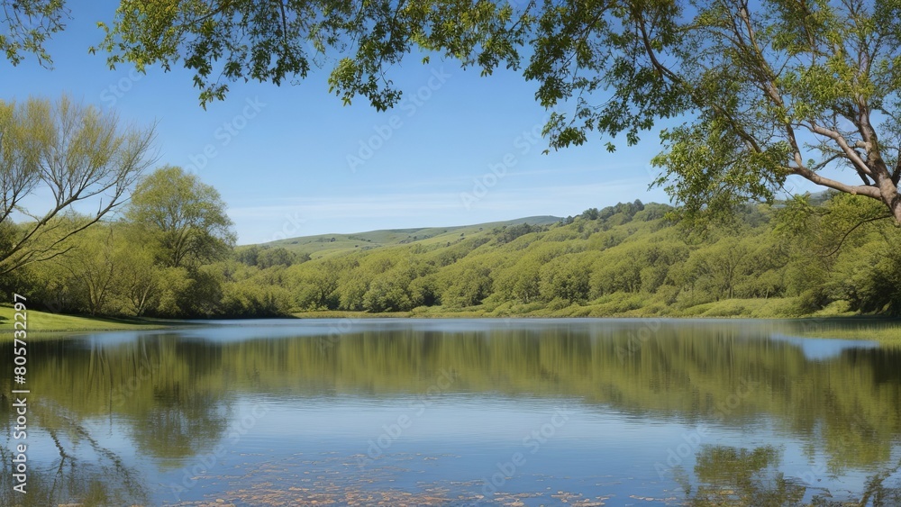autumn landscape with lake autumn landscape with lake