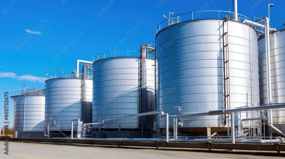 Silent and imposing, these steel tanks silently store the lifeblood of industry Silent and imposing, these steel tanks silently store the lifeblood of industry