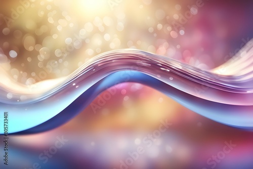 A colorful wave with a purple and blue hue