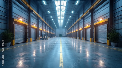Efficient Automated Logistics and Retail Warehouse Center © Da