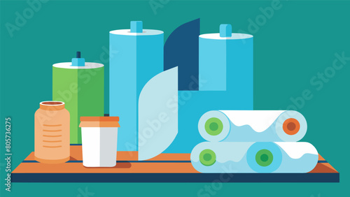 Recycled paper towels replace traditional paper towels..