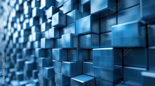 Abstract Background with solid Cubes photo