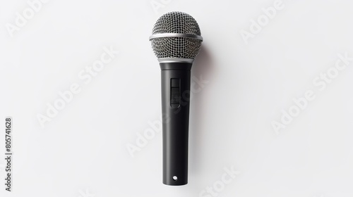 professional microphone on white background