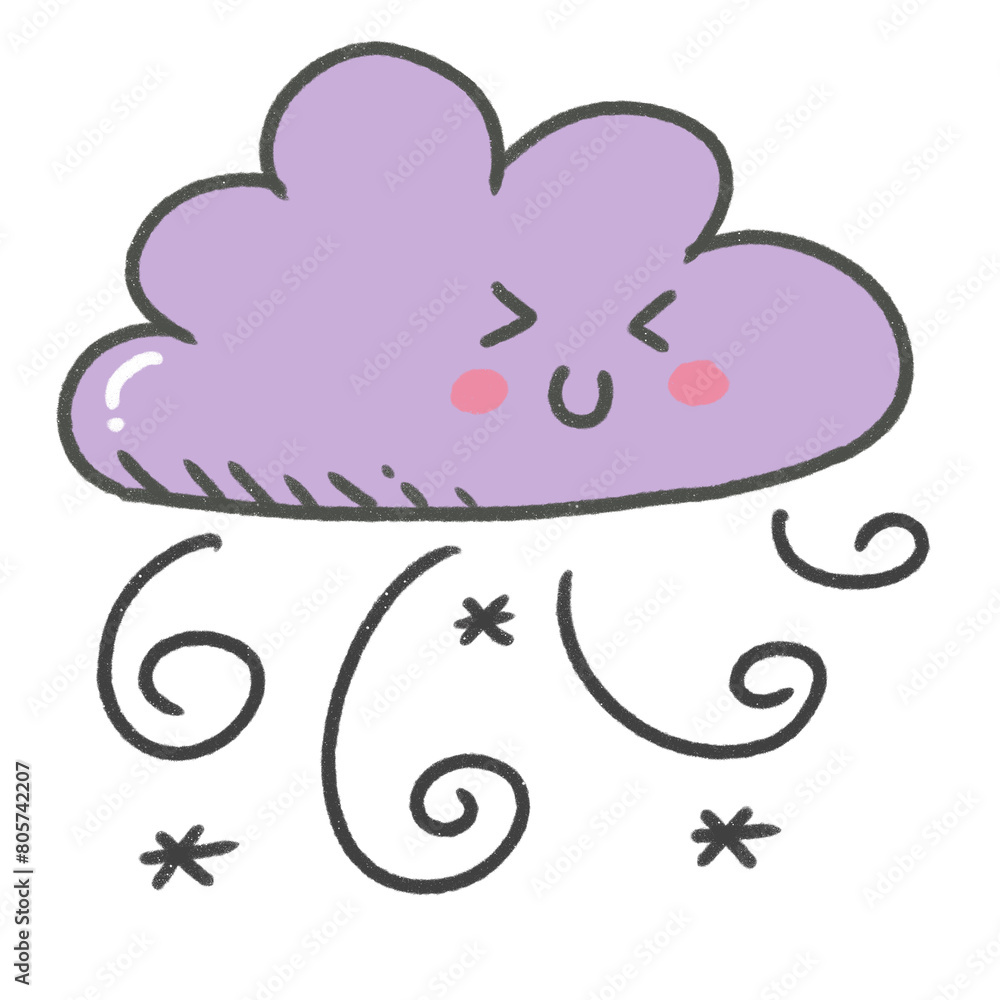 cartoon illustration weather sky season emoji cloud cloudy cold purpple smile cartoon illustration weather sky season emoji cloud cloudy cold purpple smile