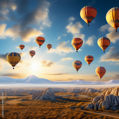 Colorful Journeys: Exploring the Skies in Hot Air Balloons