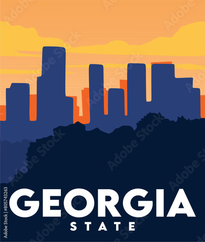 georgia state with beautiful views