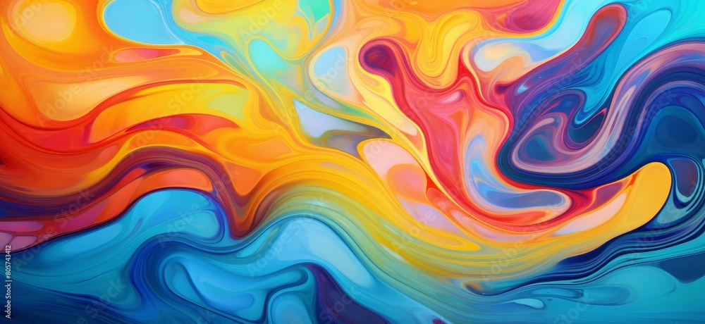 Vibrant abstract fluid art background Vibrant abstract fluid art background