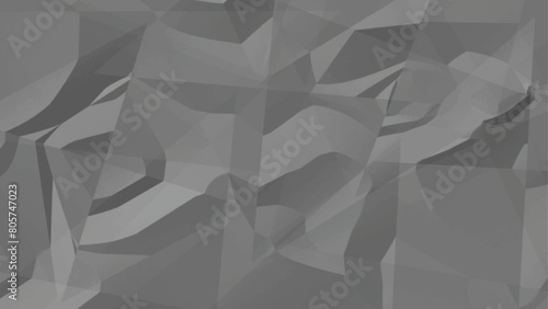 Grey Crumpled paper grimy texture, Dark background,