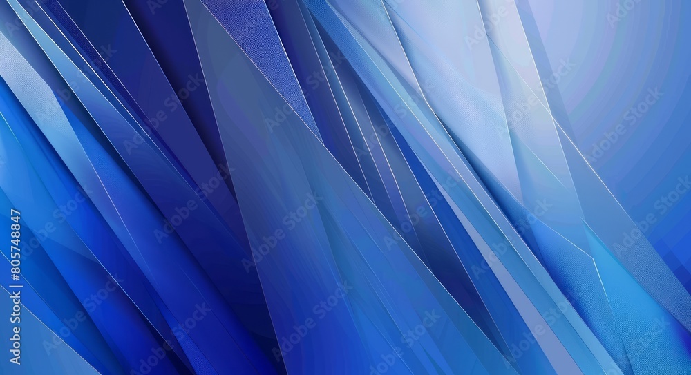 Sharp lines and shapes in a blue abstract background, creating a dynamic and visually striking design