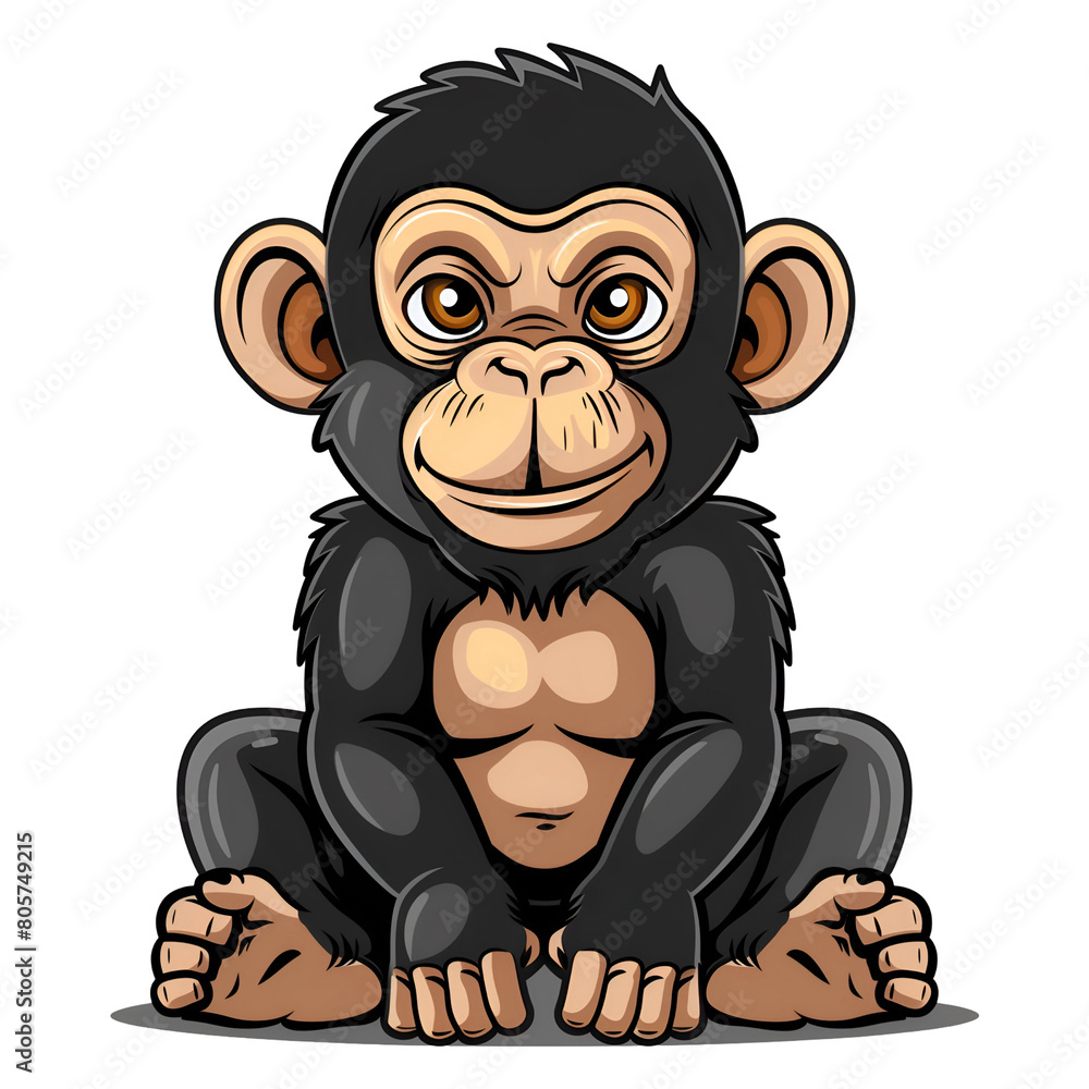 Obraz premium Animal character of monkey