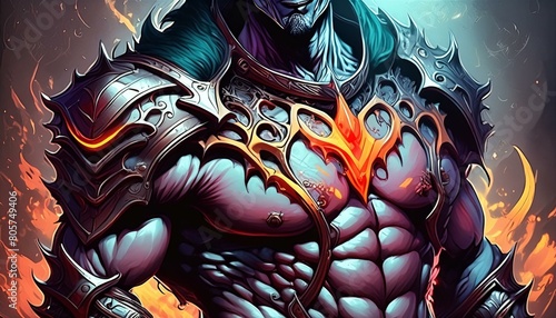 In this captivating image, Zeno the philosopher and Venom the supervillain are skillfully combined into a striking logo. The depiction showcases a seamless fusion of the two characters.