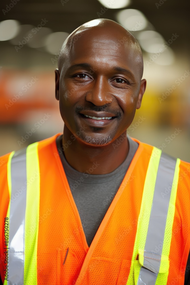 The warehouse worker exudes confidence as they stand surrounded by rows of neatly organized shelves. The warehouse worker exudes confidence as they stand surrounded by rows of neatly organized shelves.