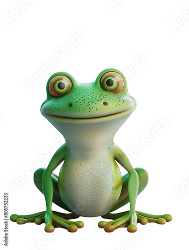 Animal character of frog illustration