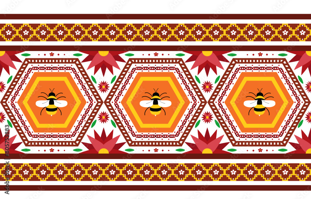 pattern in ethnic concept. There are geometric shapes in this ethnic pattern makes it looks Indian style This ethnic design is suitable for textile industry, fashion industry and also home decorating pattern in ethnic concept. There are geometric shapes in this ethnic pattern makes it looks Indian style This ethnic design is suitable for textile industry, fashion industry and also home decorating