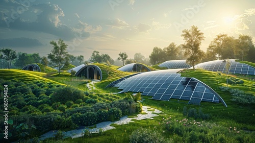 In the agriculture of the future, solar panels on farms provide power