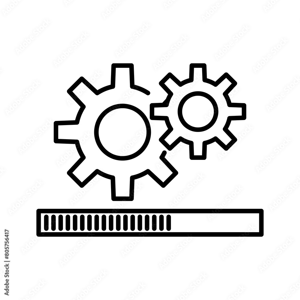system update icon. gear or cog icon illustration for web and app..eps system update icon. gear or cog icon illustration for web and app..eps
