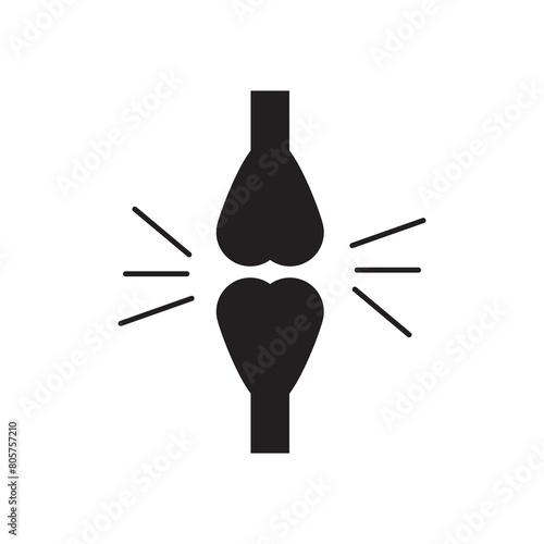 Bones, Bone icon. vector flat simple Bone icon on white background..eps