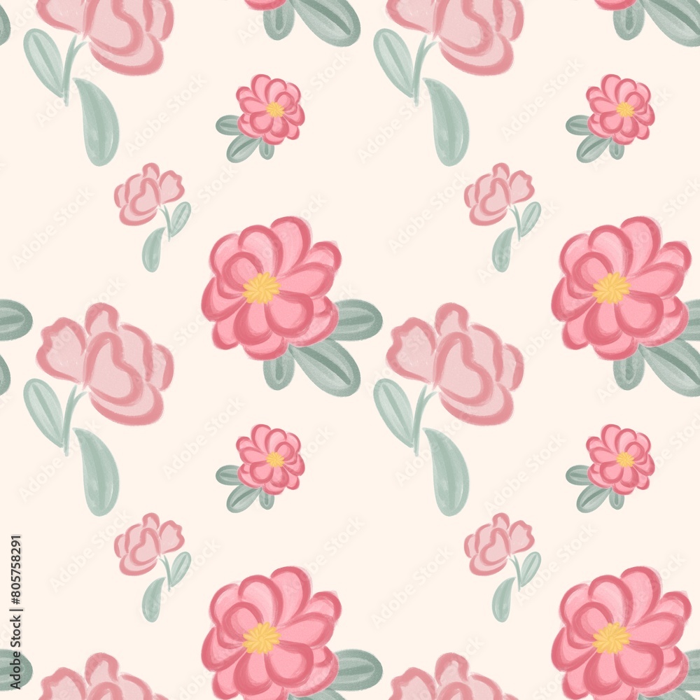 seamless pattern with flowers seamless pattern with flowers