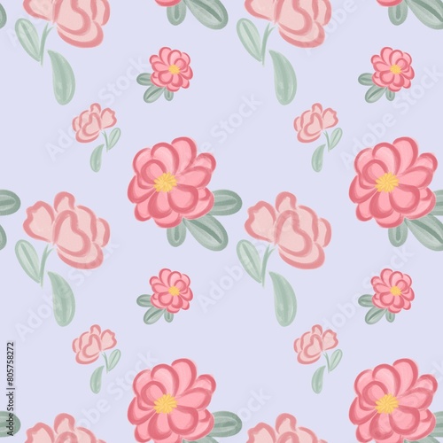 seamless pattern with flowers